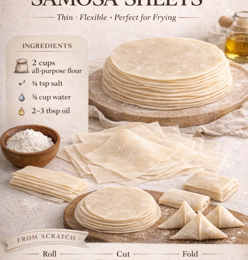 Homemade Samosa Sheets
