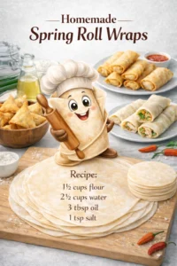 homemade spring roll wraps