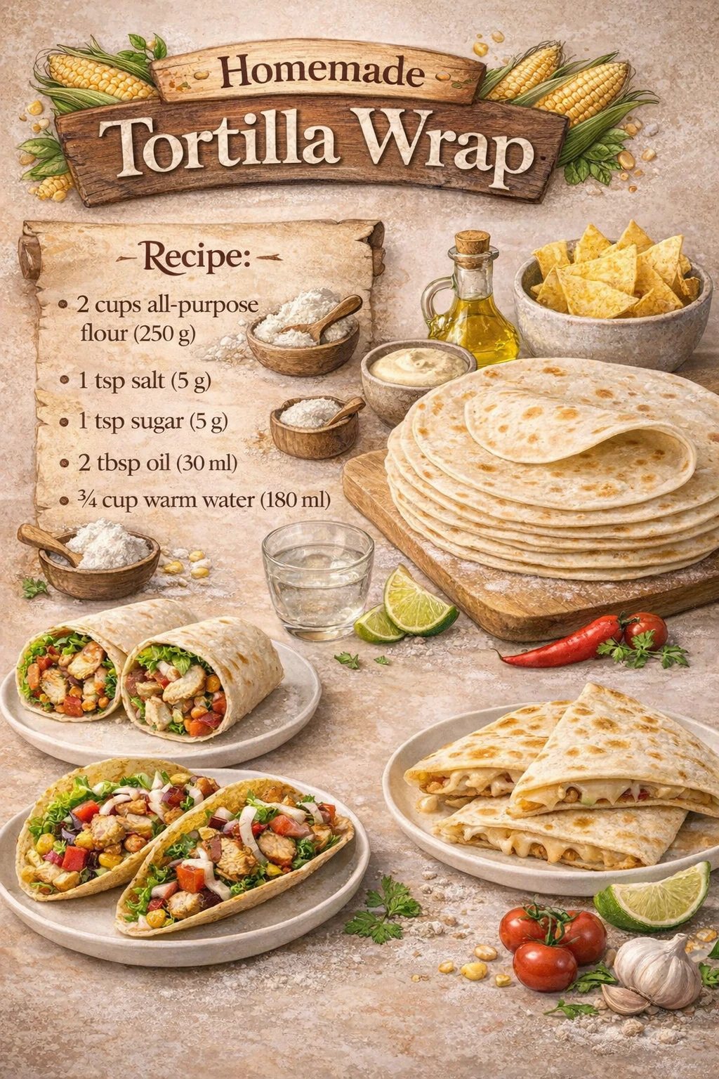 Homemade Tortilla Wrap