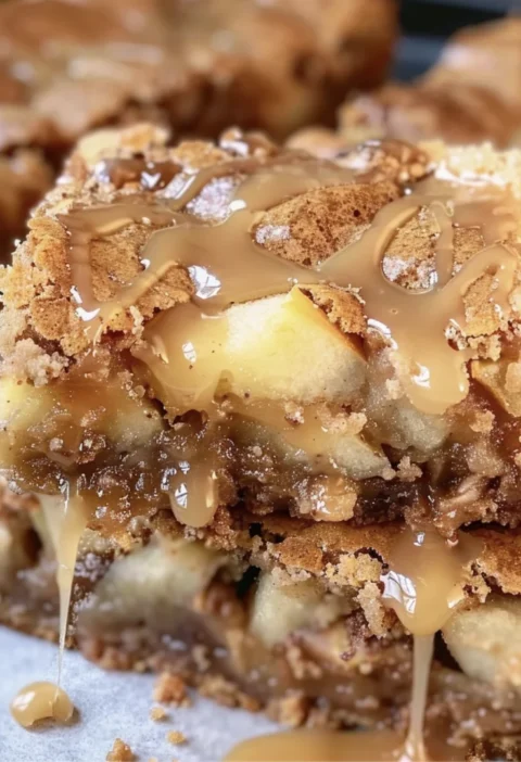 Apple Brownies with Maple Glaze