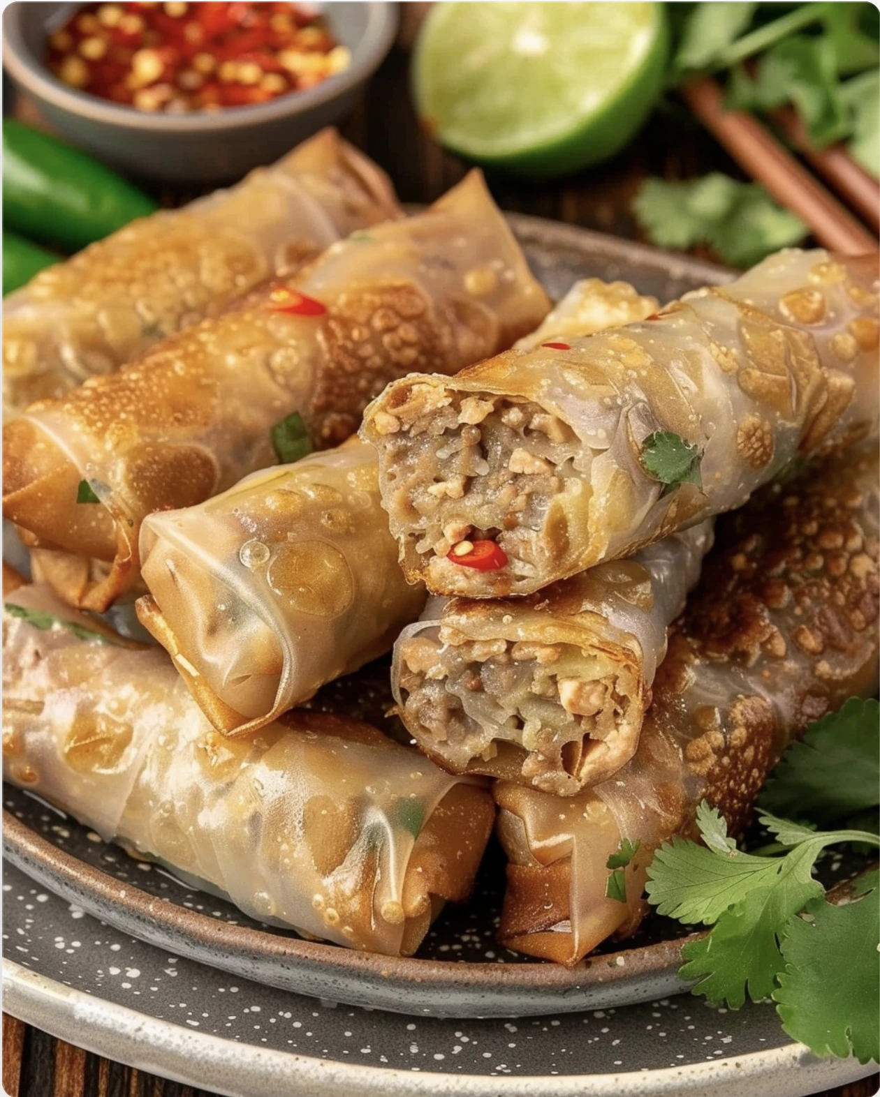 Crispy Rice Paper Rolls