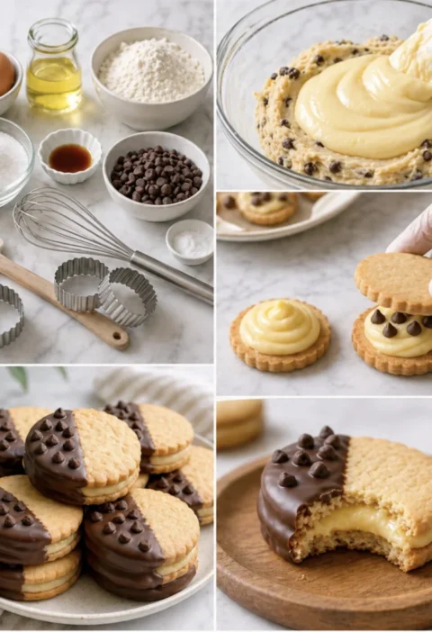 Custard Cream Sandwich Biscuits