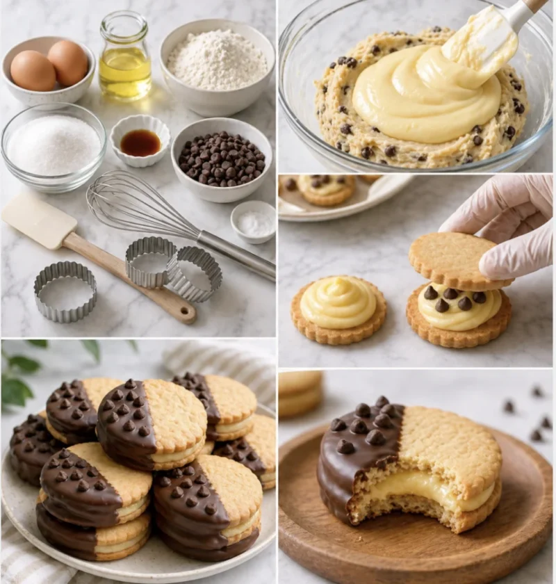 Custard Cream Sandwich Biscuits