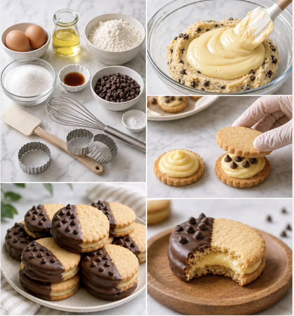 Custard Cream Sandwich Biscuits