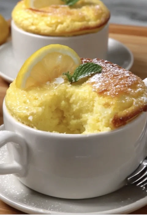 Lemon Lava Mug Cake