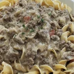 Cheesy Hamburger Potato Soup recipe