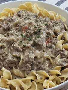 Ground Beef Stroganoff
