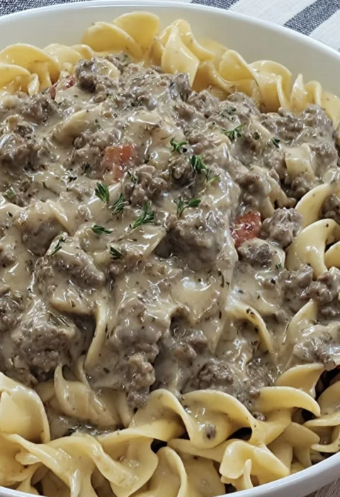 Ground Beef Stroganoff
