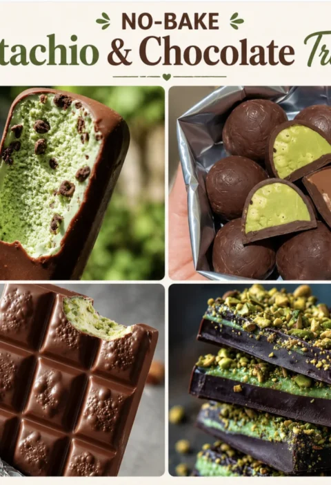 no-bake pistachio chocolate treats