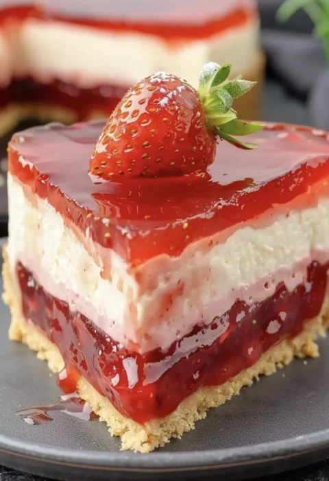 Nobake Strawberry Cheesecake