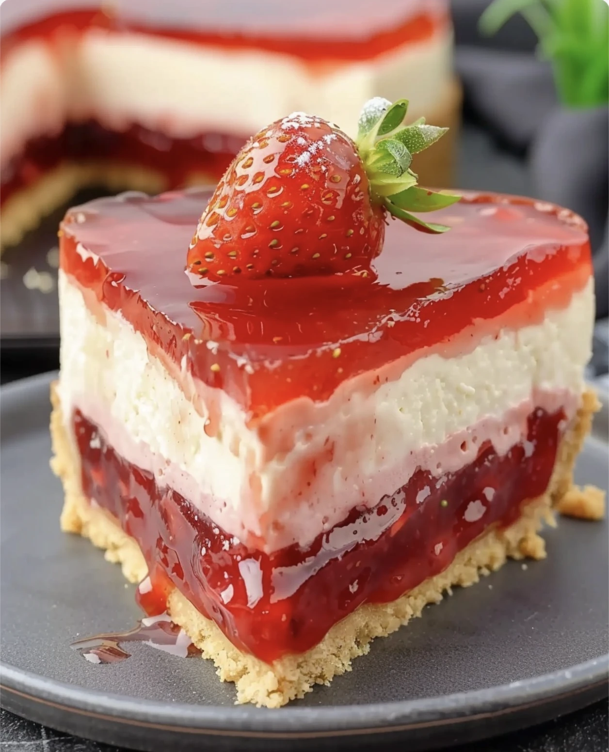 No-Bake Strawberry Cheesecake
