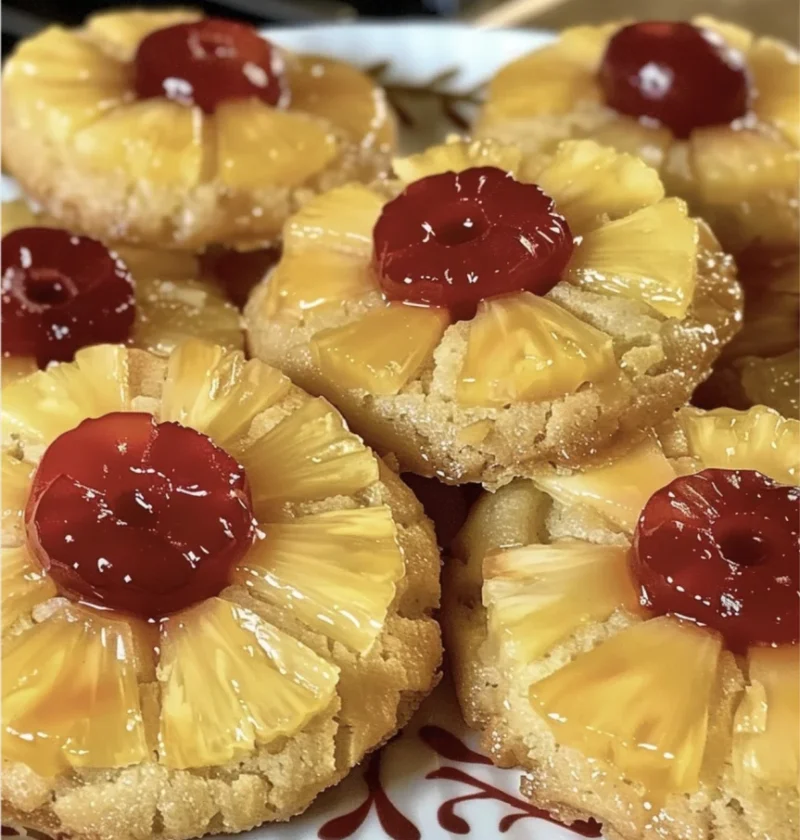 Pineapple Upside Sugar Cookies