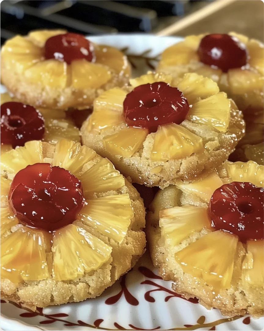 Pineapple Upside Sugar Cookies