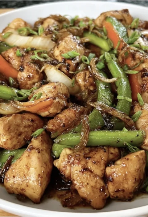 Sizzling Soy Garlic Chicken Stir Fry Caramelized Aromatics