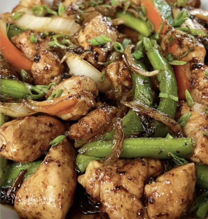 Sizzling Soy Garlic Chicken Stir Fry Caramelized Aromatics