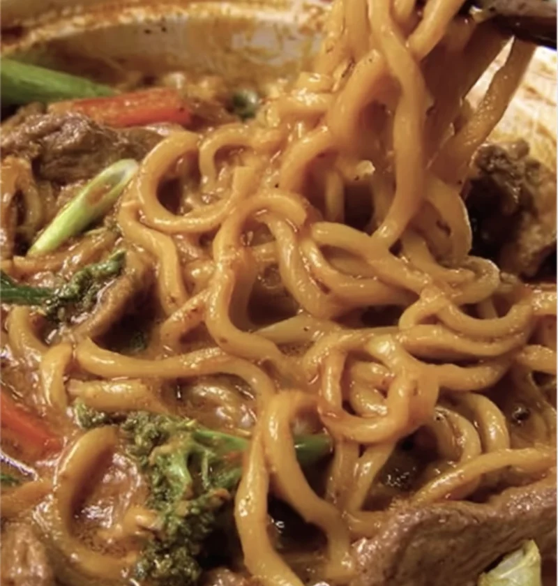 Sticky Beef Noodles