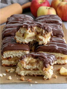 Easy Decadent Apple caramel chocolate bars recipe