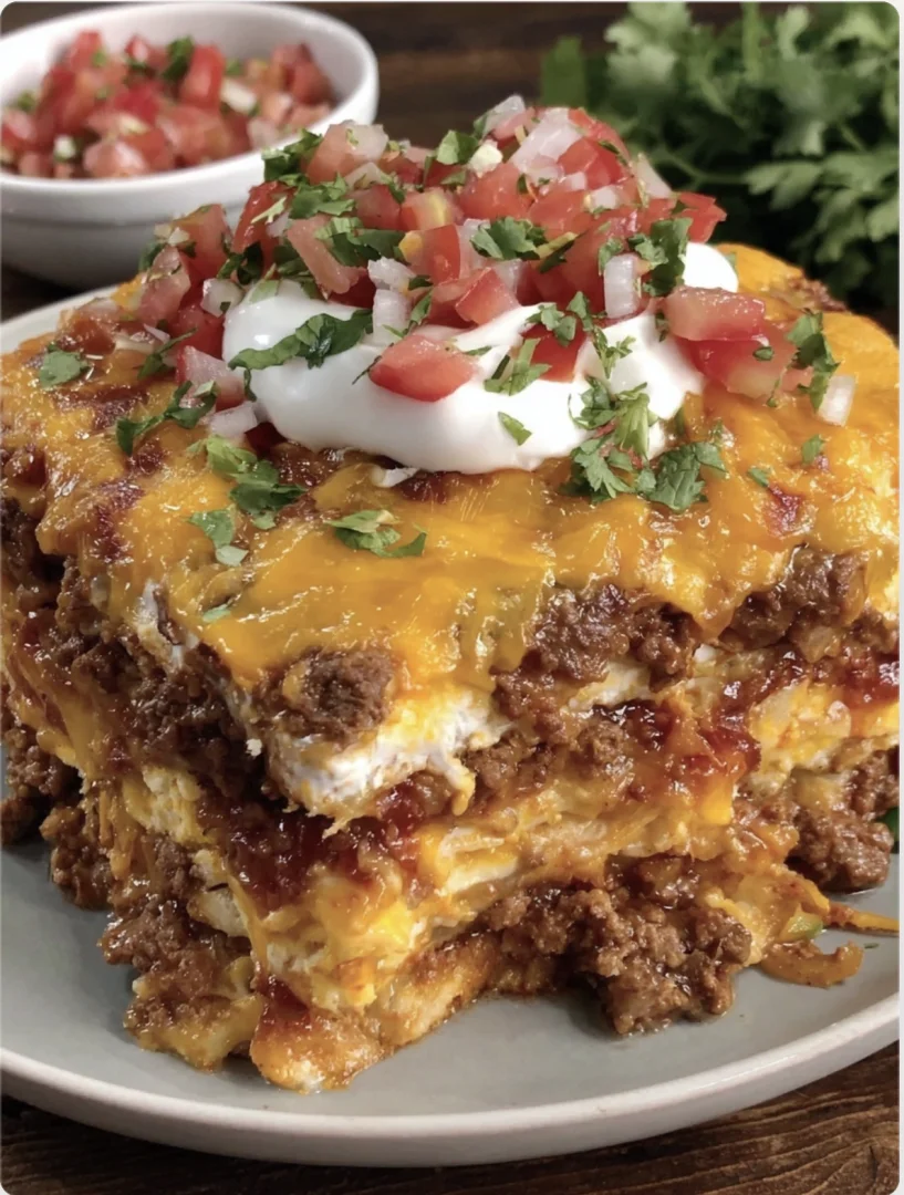 Bold Mexican White Trash Casserole