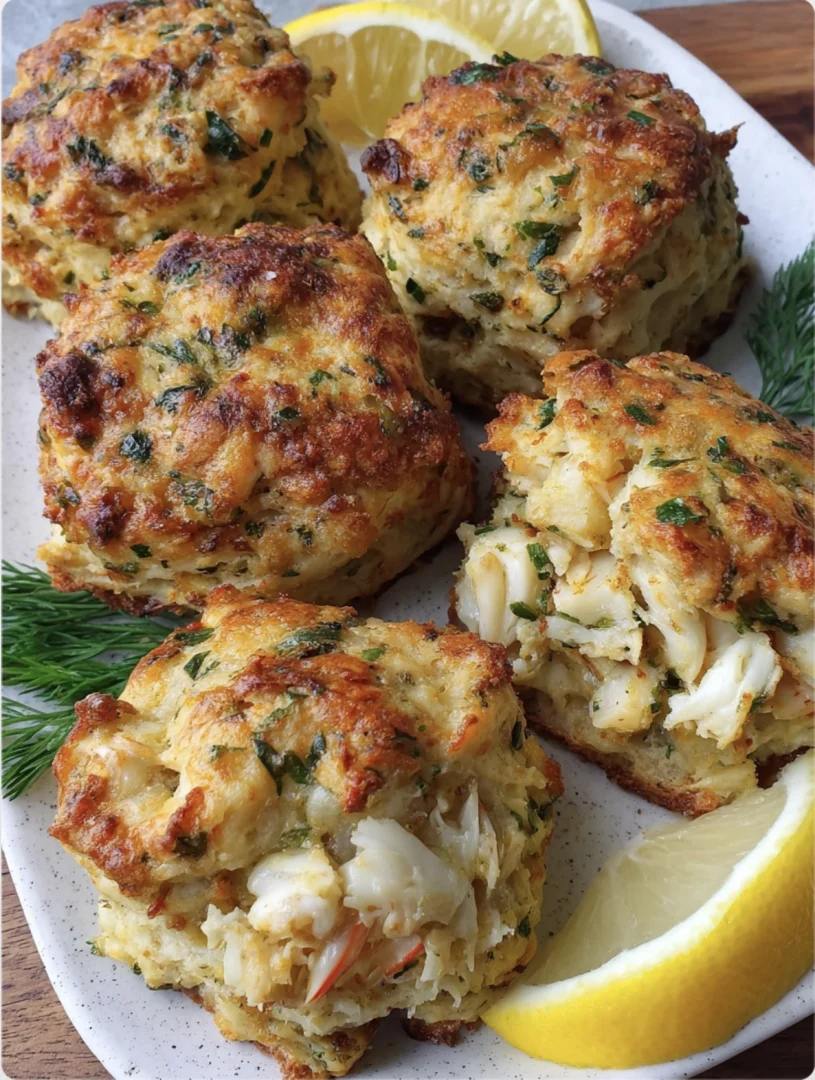 Buttery Crab St￭ Cheddar Bay Biscuits with Lemon Butter