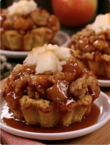 Caramel Apple Pie Cookie Cups