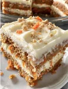 Carrot Cake Bars with Cream Cheese Frosting