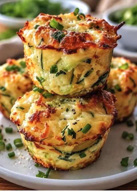Cheesy Zucchini Egg Muffins