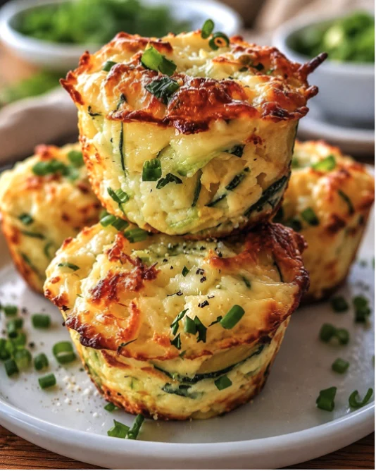 Cheesy Zucchini Egg Muffins