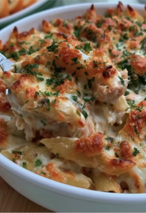 Chicken Alfredo Bake pasta