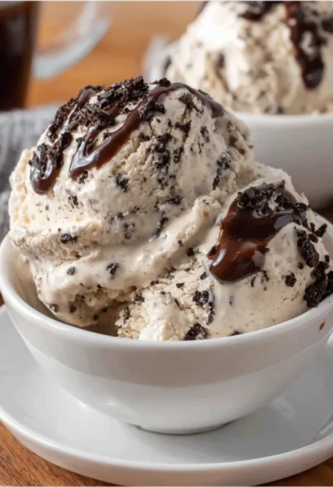Coffee Ice Cream with Dark Chocolate Flecks