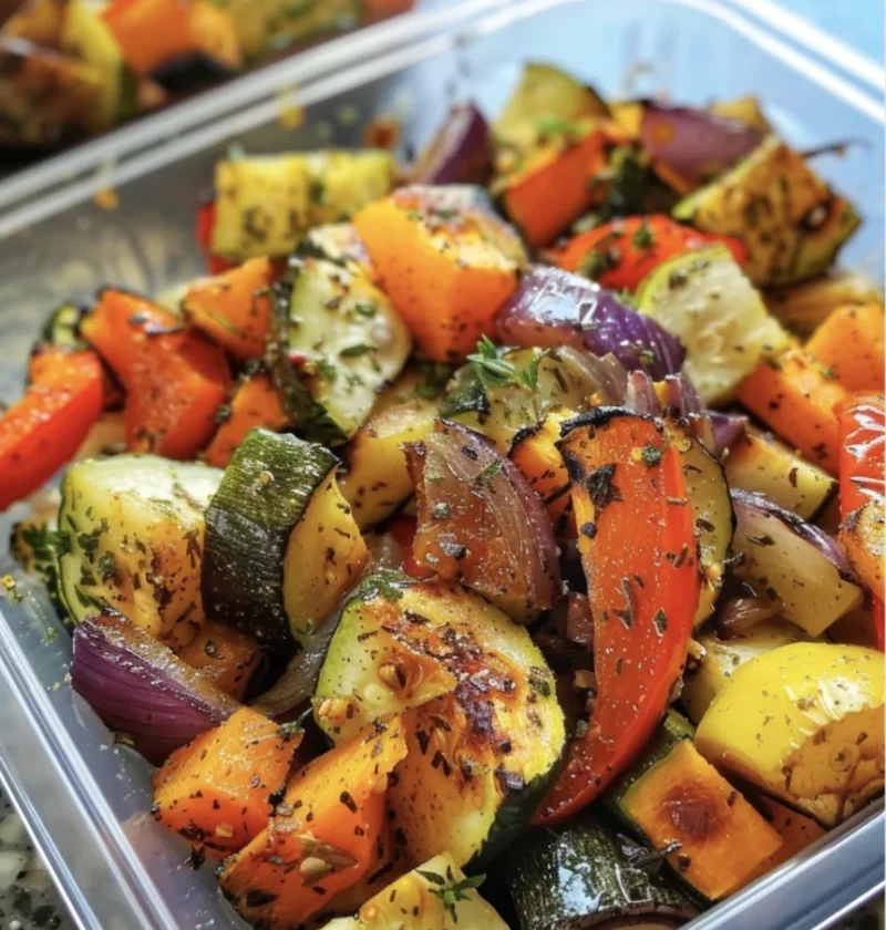 colorful roasted vegetable medley