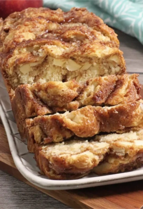 cozy apple cinnamon swirl loaf