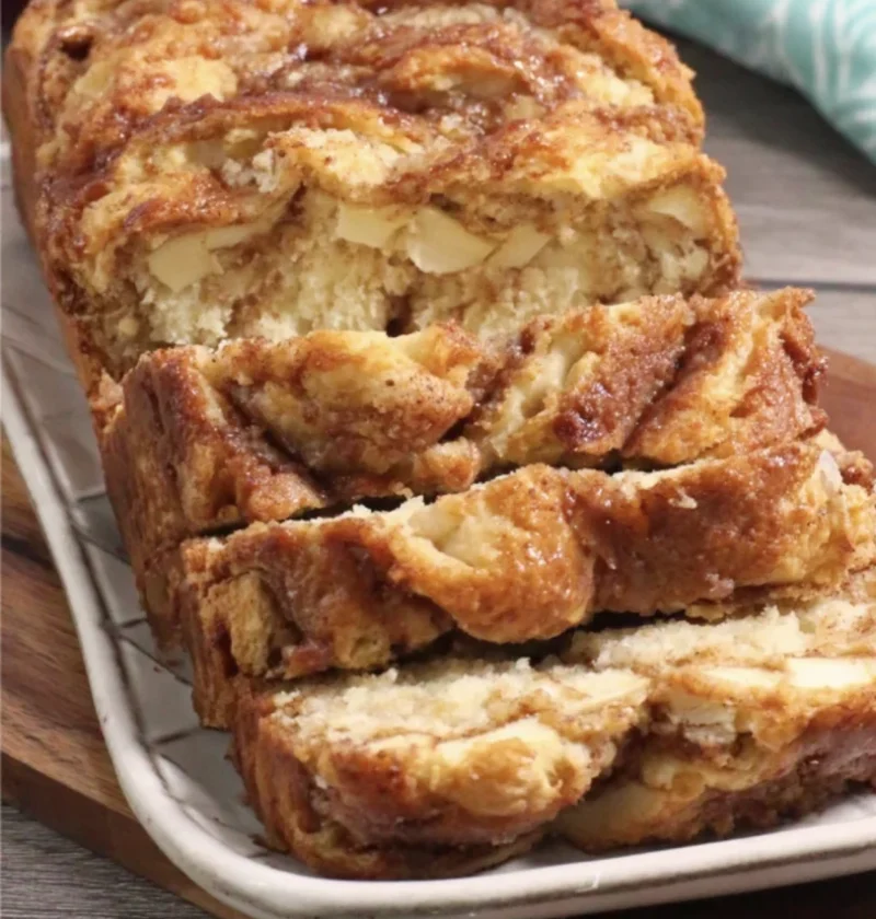 cozy apple cinnamon swirl loaf