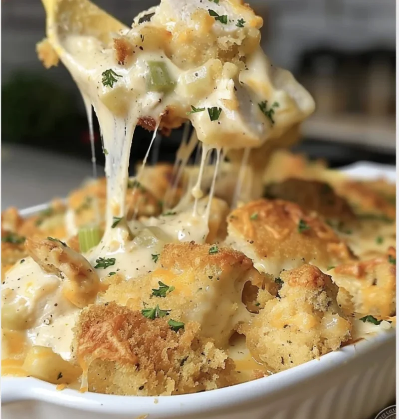 Creamy Chicken Stuffing Bake