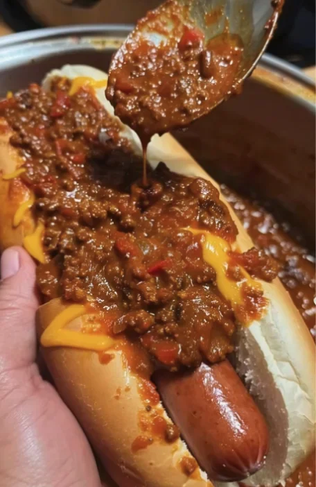 Crockpot Hot Dog Chili