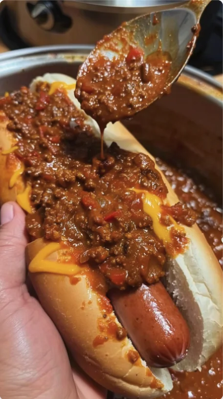 Crockpot Hot Dog Chili