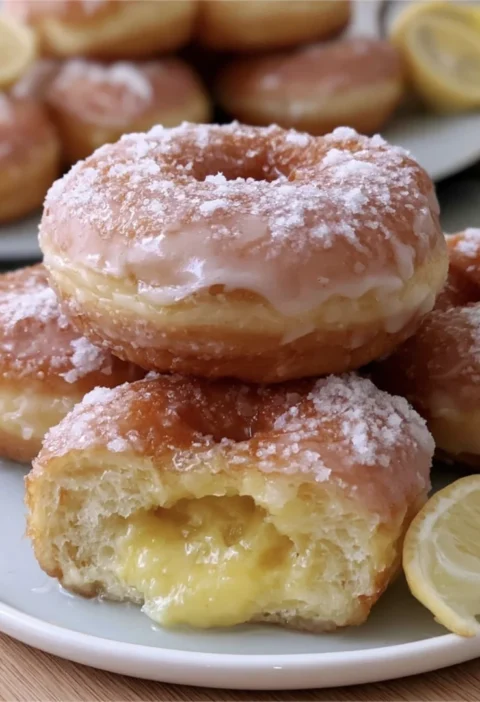 delicious donut lemon