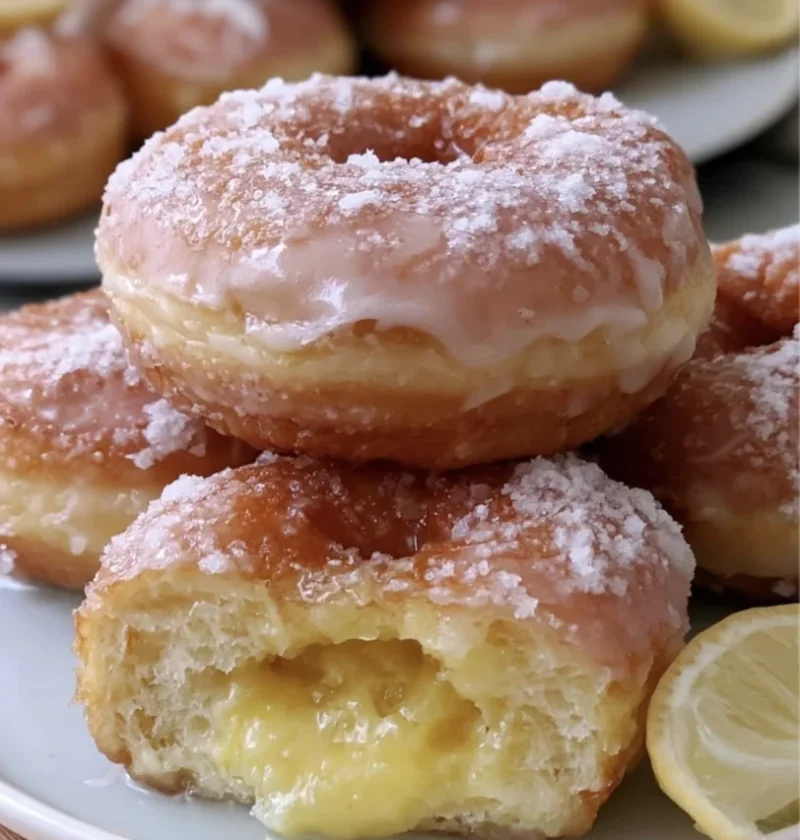 delicious donut lemon