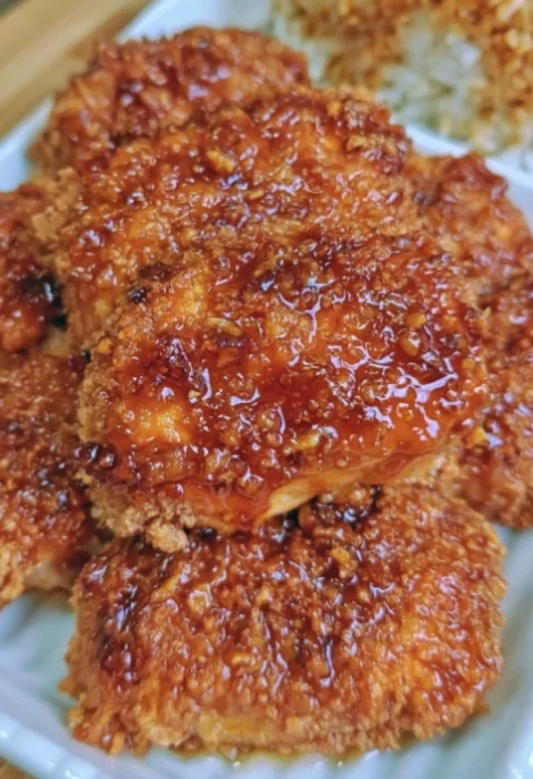 double crunch honey garlic chicken