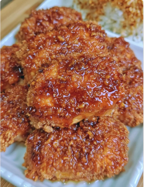 double crunch honey garlic chicken