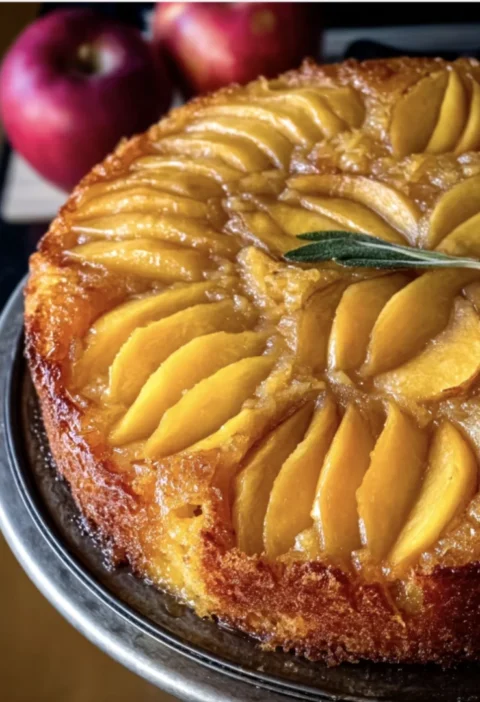 Easy Apple Upside-Down Cake