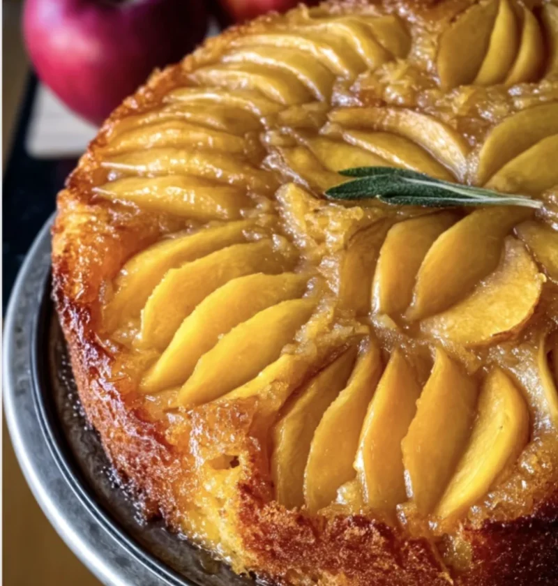 Easy Apple Upside-Down Cake