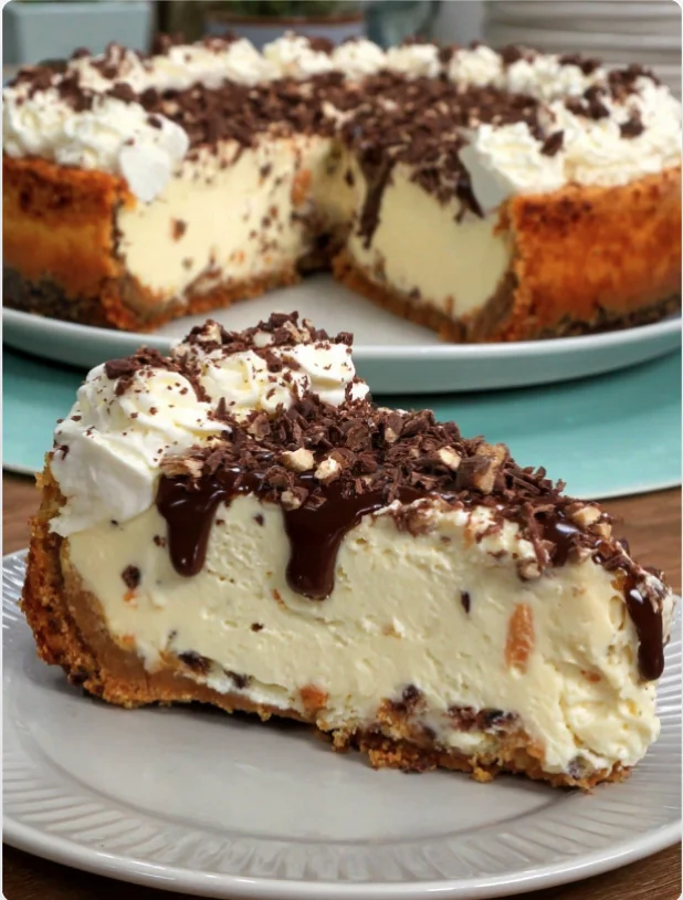Easy Cannoli Cheesecake