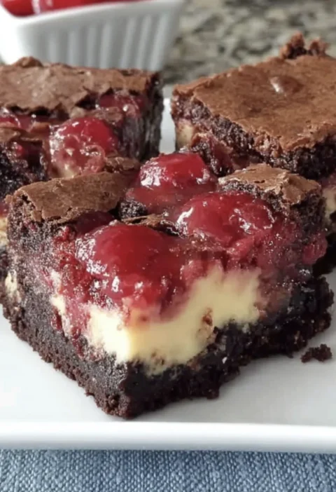 Easy Cherry Cheesecake Brownies