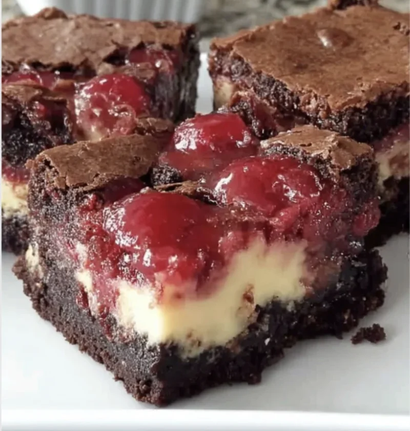 Easy Cherry Cheesecake Brownies