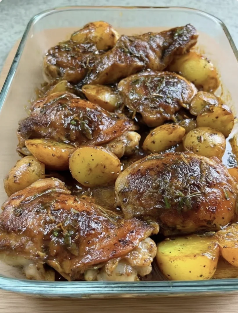 Easy Chicken Thighs and Potatoes