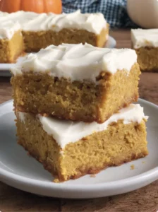 Easy Cream Cheese Frosting Pumpkin Bars