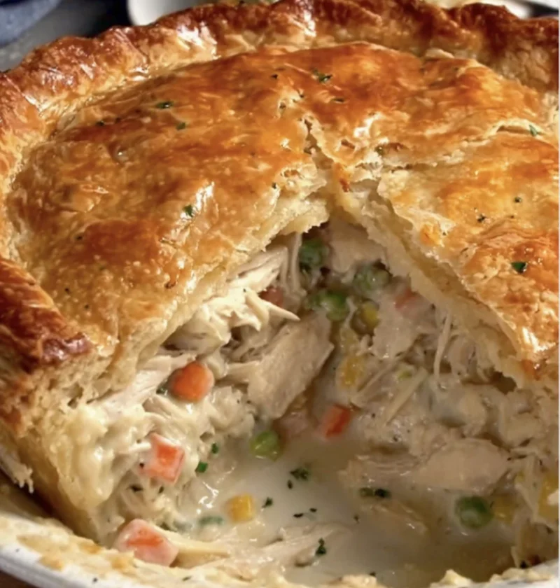 Easy No-Pot Chicken Pie