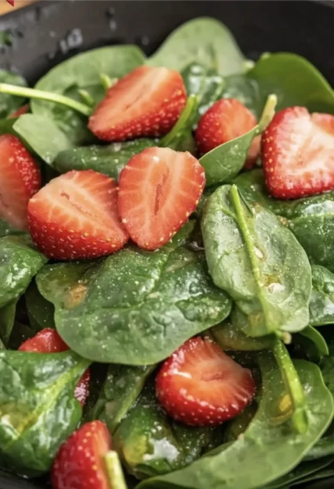 Fresh Strawberry Spinach Salad