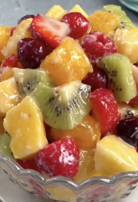 Fresh Tropical Fruit Salad Bowl