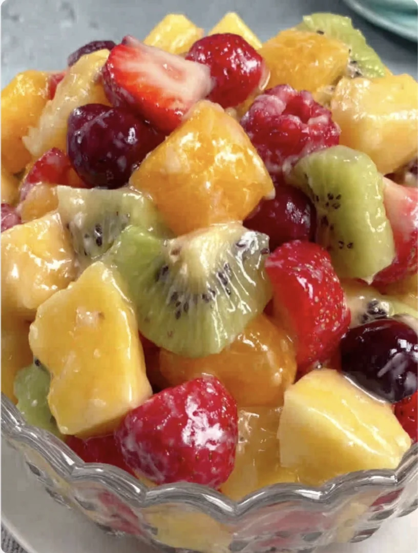 Fresh Tropical Fruit Salad Bowl